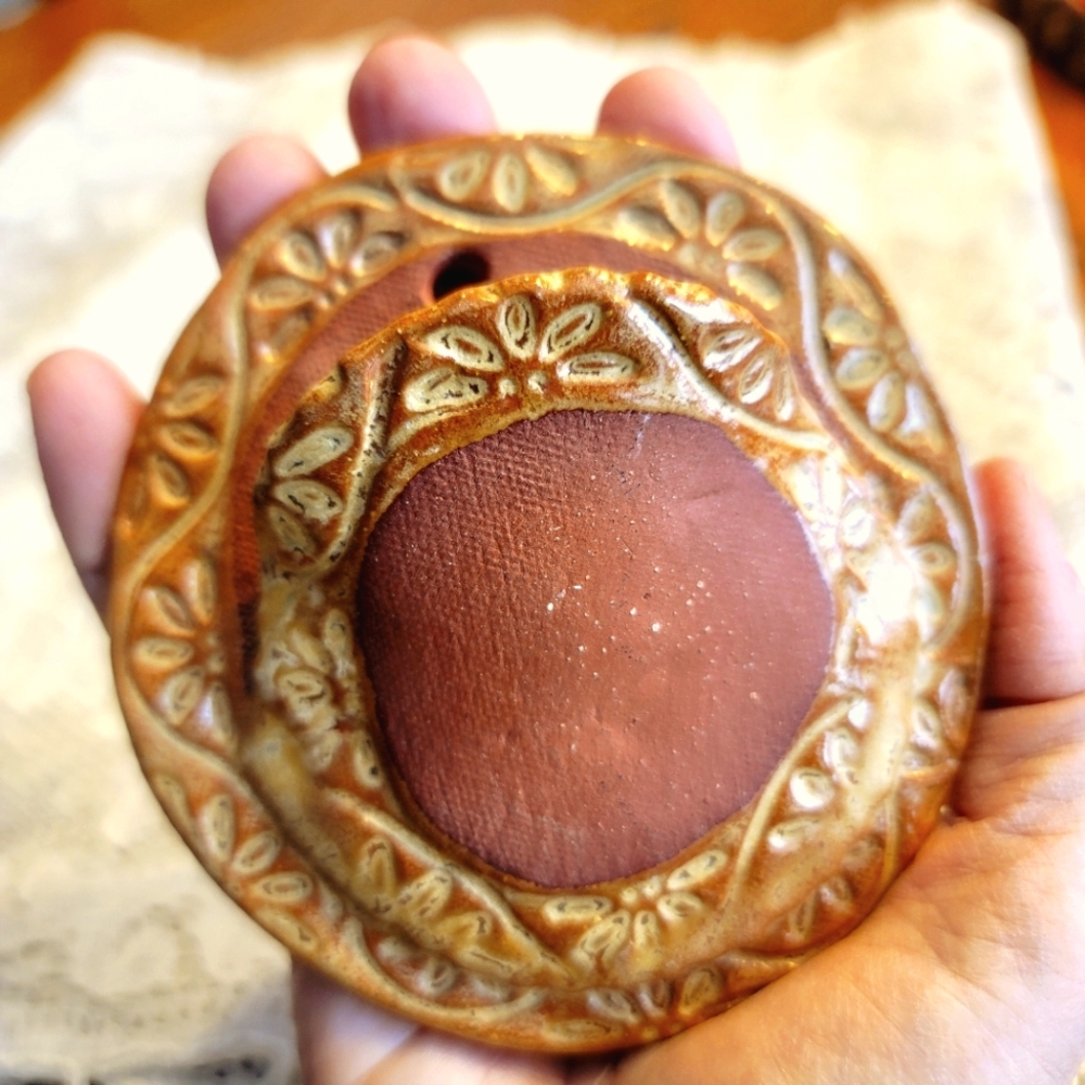 ART POTTERY Wall Pocket SIGNED